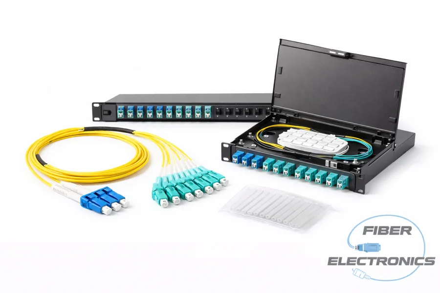 ODF, adaptadores y kits de fibra óptica